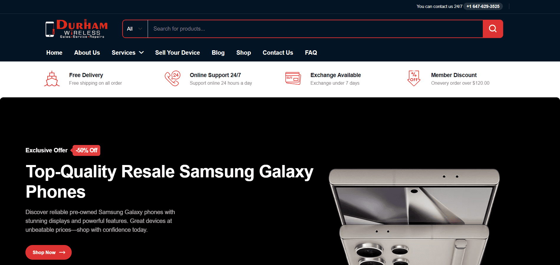 Durham Wireless live website showcase