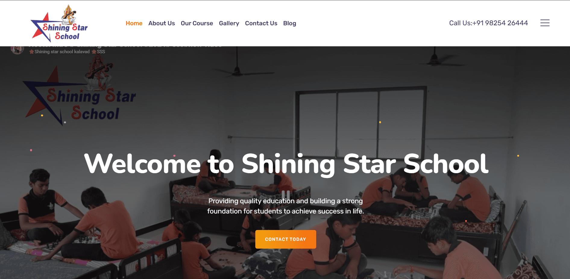 Shining Star School live website showcase