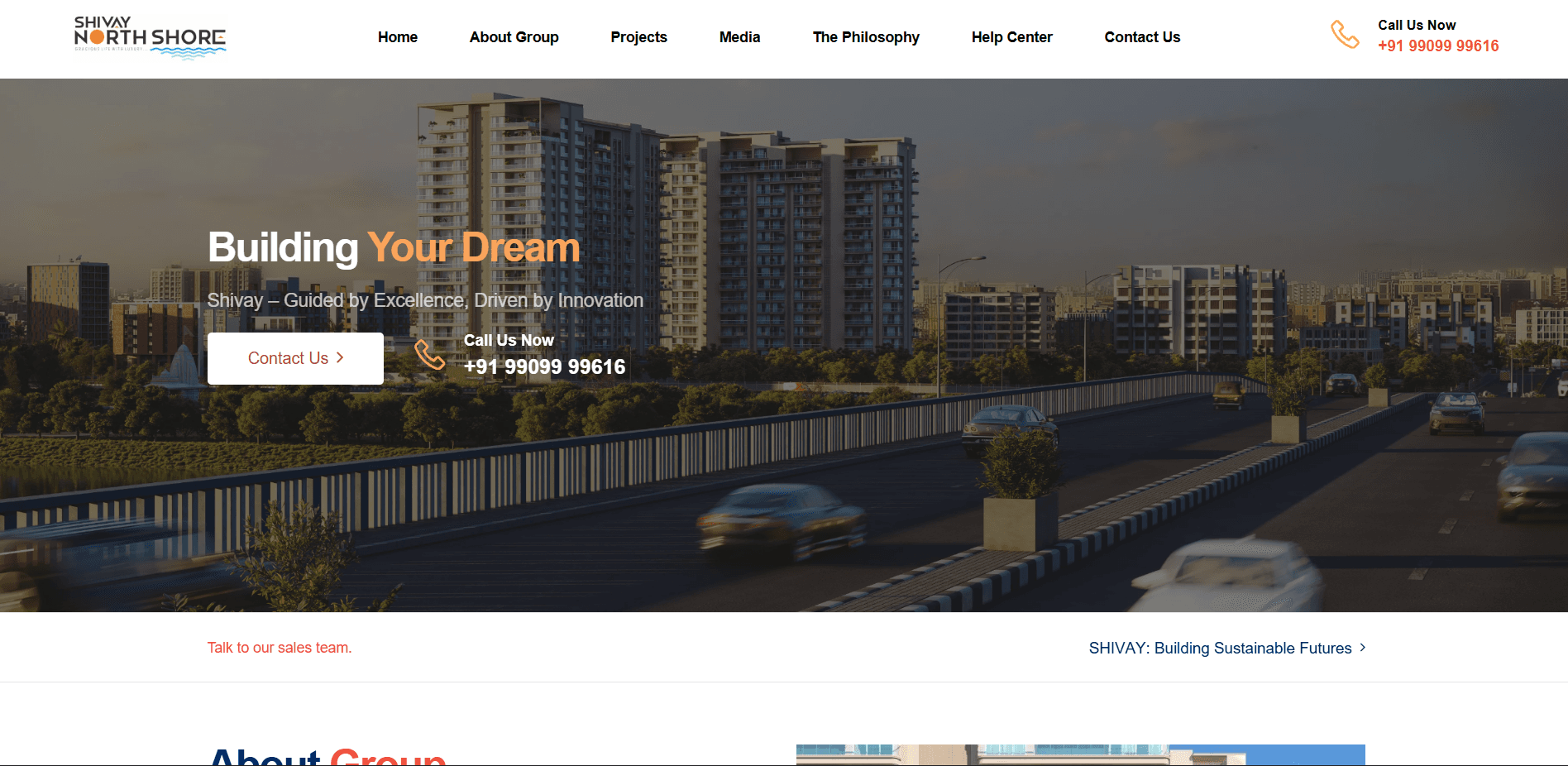 Shivay Developers live website showcase